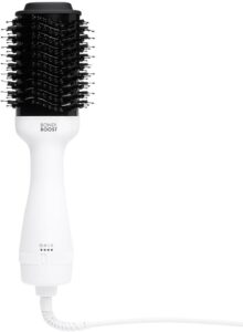 BONDIBOOST Blowout Brush Pro - Secador de pelo [2.99 pulgadas], voluminizador de forma ovalada para resultados suaves/sin encrespamiento, ideal para todo tipo, 3 opciones de calor/velocidad